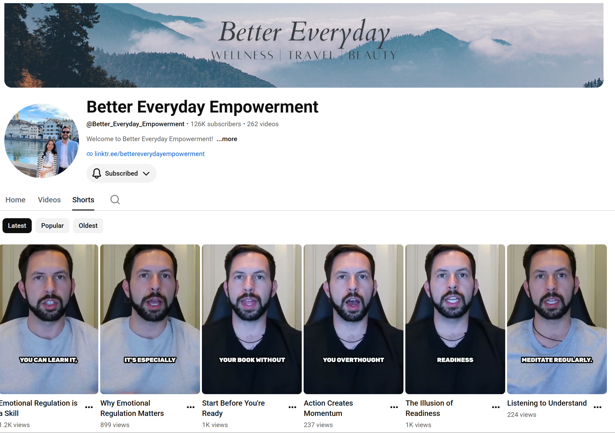 Better Everyday YouTube Shorts library