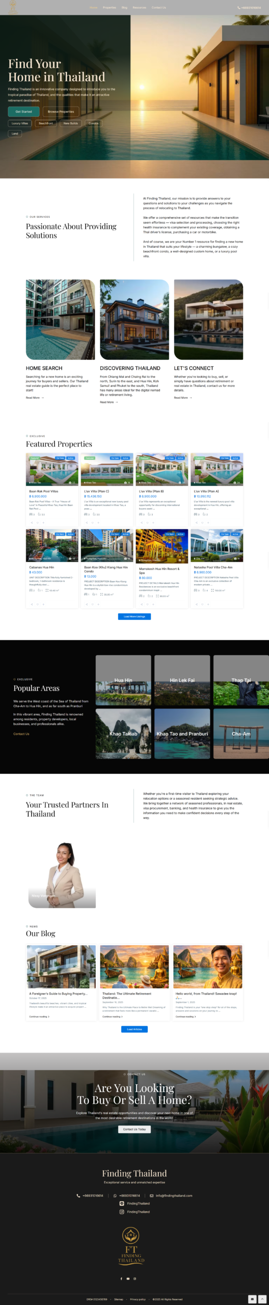 Finding Thailand portfolio project
